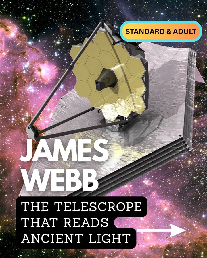 James Webb: the telescope that reads ancient light (Standard & Adult)